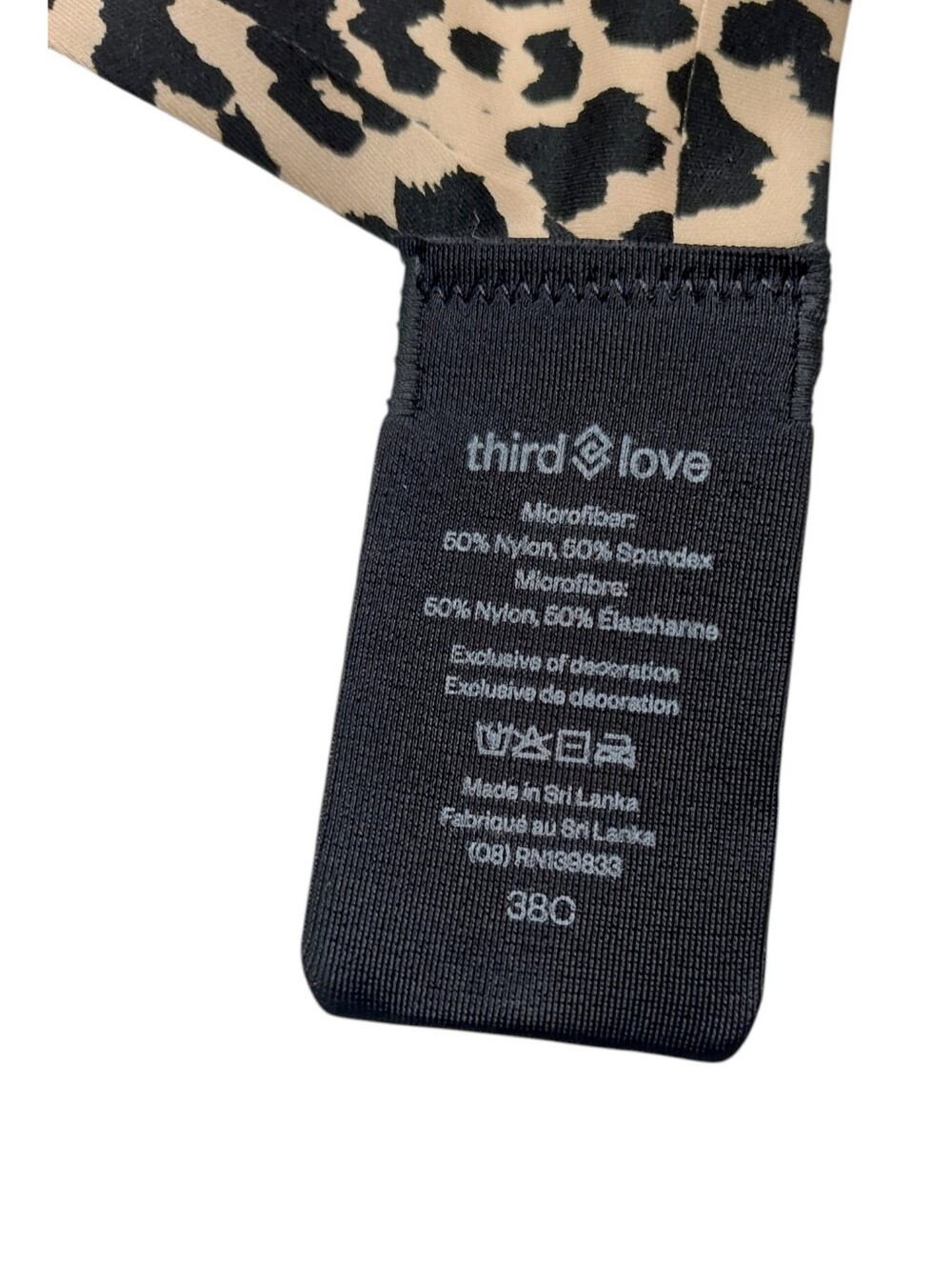 ThirdLove Leopard Print T-Shirt Bra NWT Size 38C - Picture 4 of 10